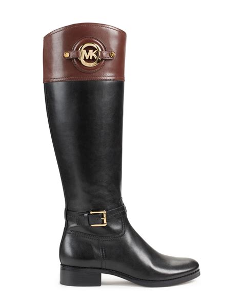 michael michael kors stockard two tone leather riding boot|Michael kors two tone boots + FREE SHIPPING .